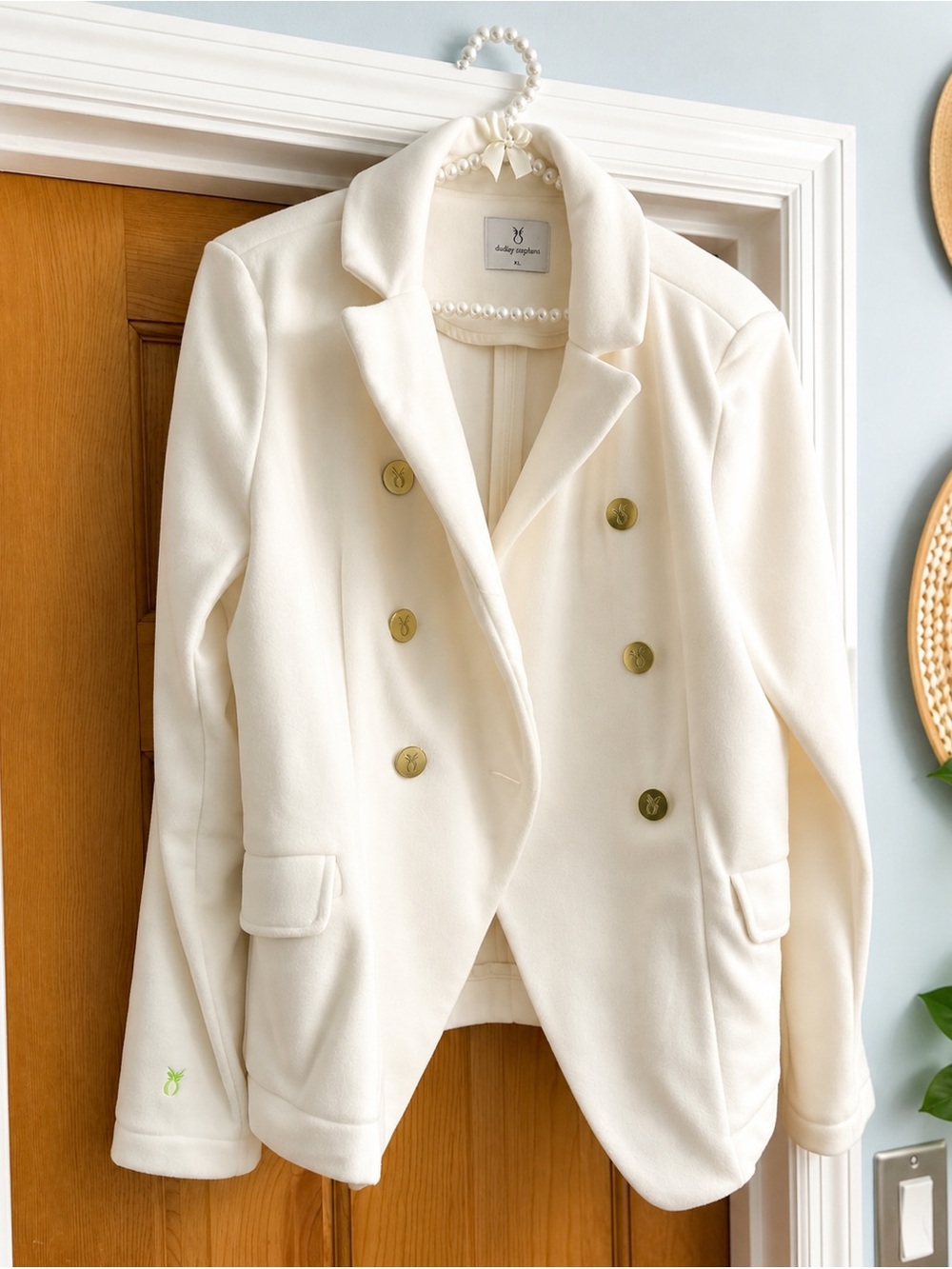 EUC Dudley Stephens Women's XL Cream Uptown Blazer